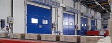Fuel gas warm air curtain