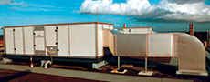 Direct combustion type air handing unit